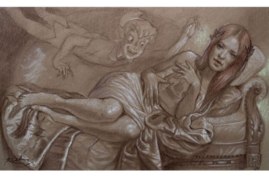 Ricardo Celma: “Waiting Pan”, lápiz sobre papel, 17 x 26 cm, 2025.