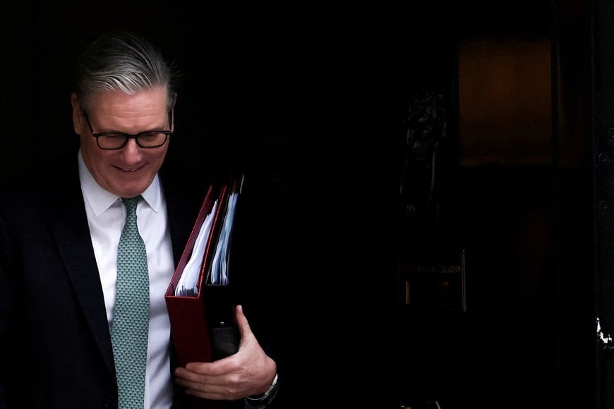 FILE PHOTO: British Prime Minister Keir Starmer leaves 10 Downing Street in London, Britain, February 11, 2026. REUTERS/Toby Melville/File Photo