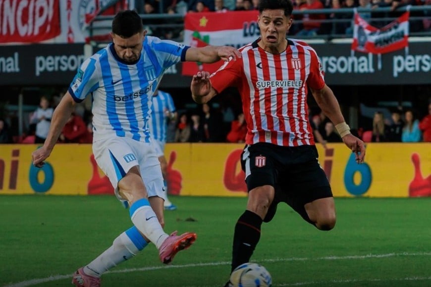 Racing vs Estudiantes. Foto: @RacingClub
