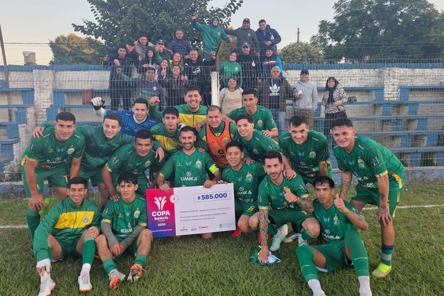 Atlético Tostado, uno de los 14 equipos que clasificó este domingo. Foto: Prensa Copa Santa Fe.