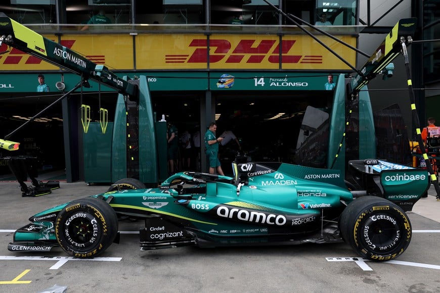 Formula One F1 - Australian Grand Prix - Albert Park Grand Prix Circuit, Melbourne, Australia - March 6, 2026
The car of Aston Martin's Lance Stroll before practice REUTERS/Hollie Adams