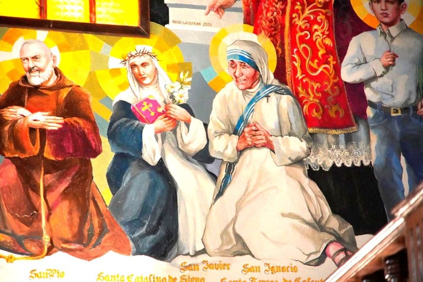 La cuasi parroquia Santa María suma arte sacro y emoción para toda la comunidad. Foto: Fernando Nicola