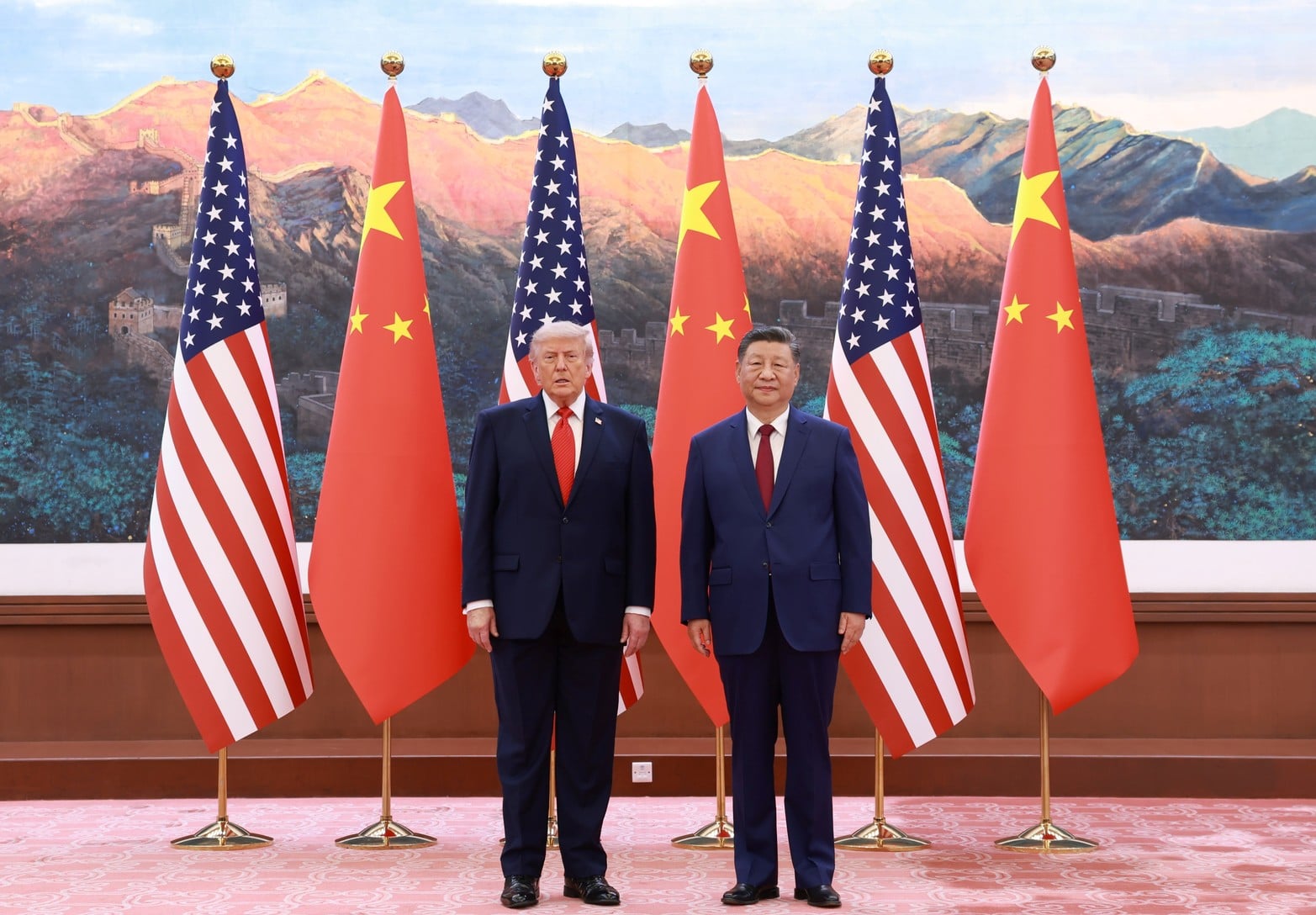 El presidente chino, Xi Jinping, y su par estadounidense, Donald Trump, se reunieron en China.