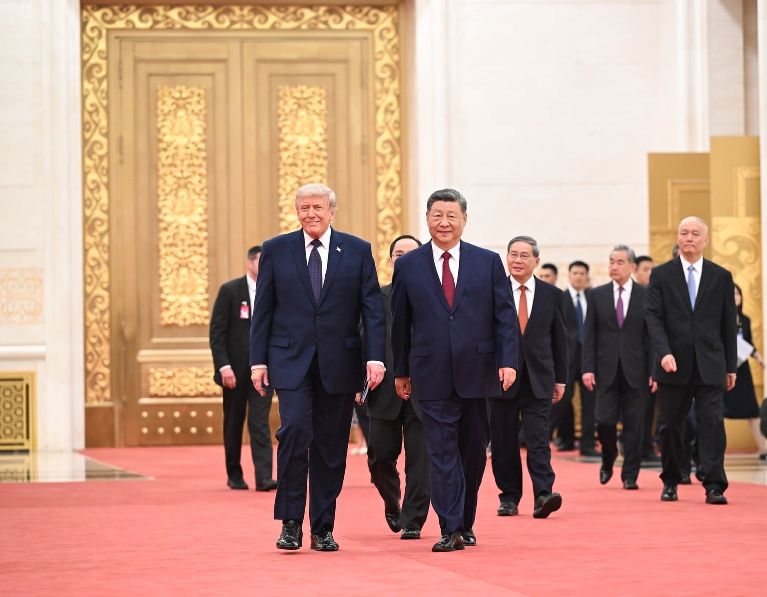 El presidente chino, Xi Jinping, y su par estadounidense, Donald Trump, se reunieron en China.