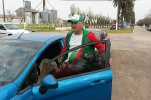 Con los colores de su Sarmiento de Maggiolo.