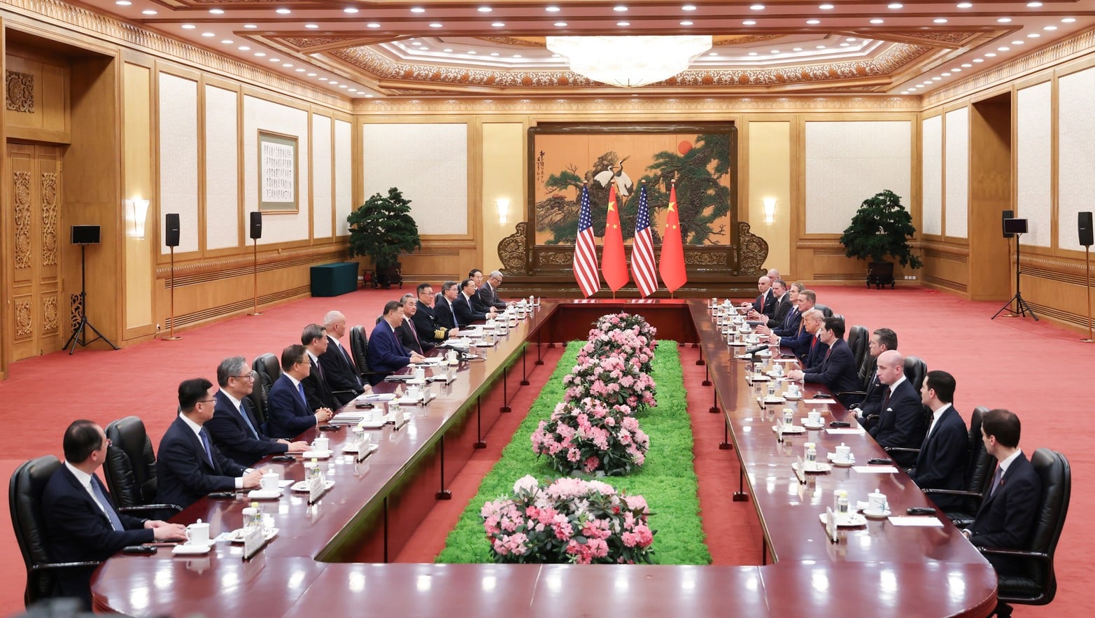 El presidente chino, Xi Jinping, y su par estadounidense, Donald Trump, se reunieron en China.