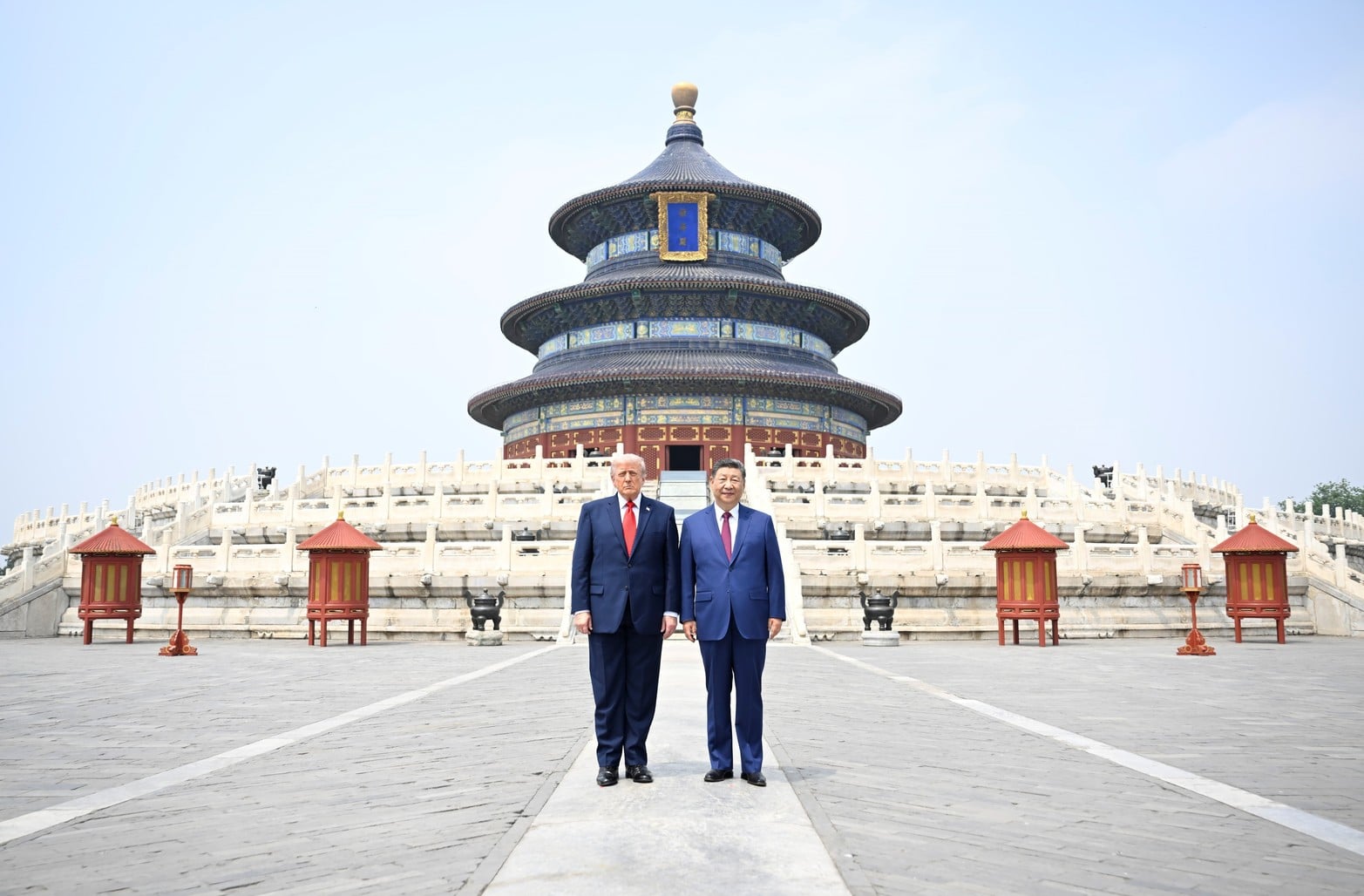 El presidente chino, Xi Jinping, y su par estadounidense, Donald Trump, se reunieron en China.