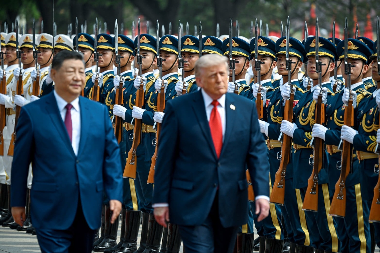 El presidente chino, Xi Jinping, y su par estadounidense, Donald Trump, se reunieron en China.