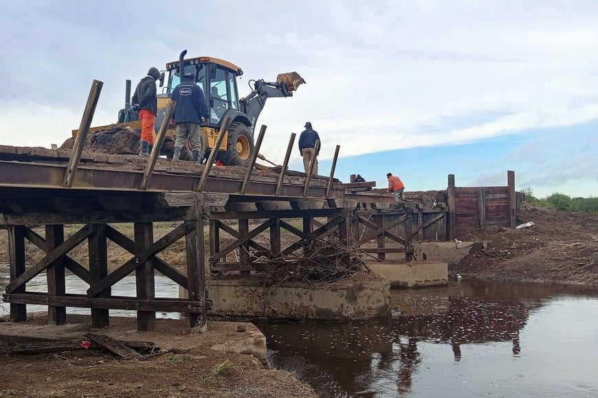 Comenzó la reparación integral del puente de la RP 10, vital para la producción y la seguridad vial