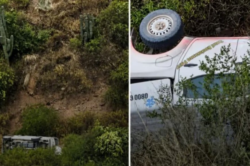 Ccayó cerca de 30 metros por un barranco