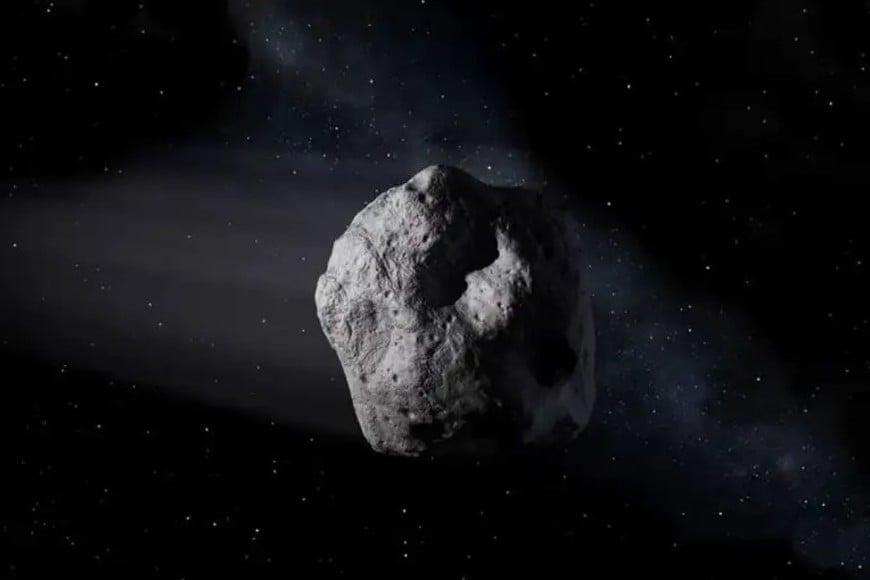 El asteroide 2026JH2 (ilustración).