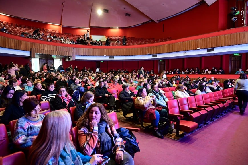 La disertación estuvo destinada a padres, docentes y directivos. Foto: Flavio Raina
