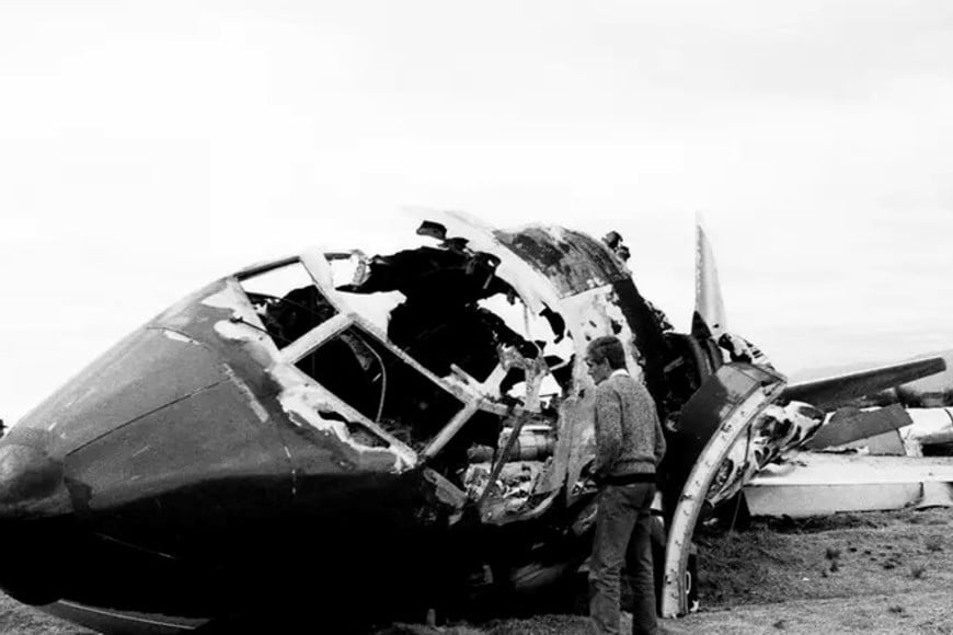 El último accidente del Boeing 737 LV-JNE. Gentileza El Diario de la República