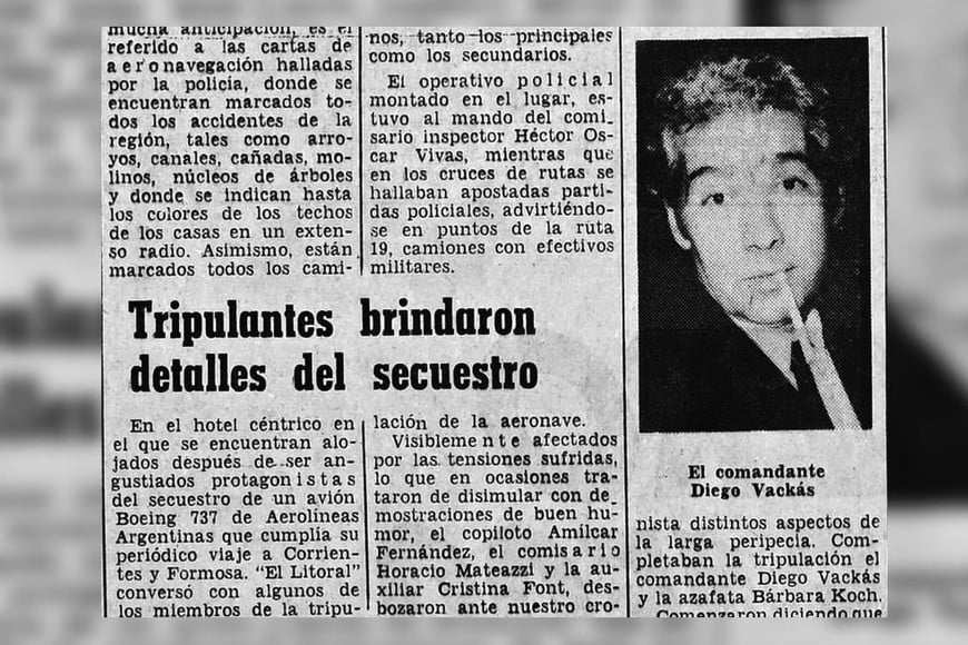 El recorte de El Litoral con los hechos dramáticos.