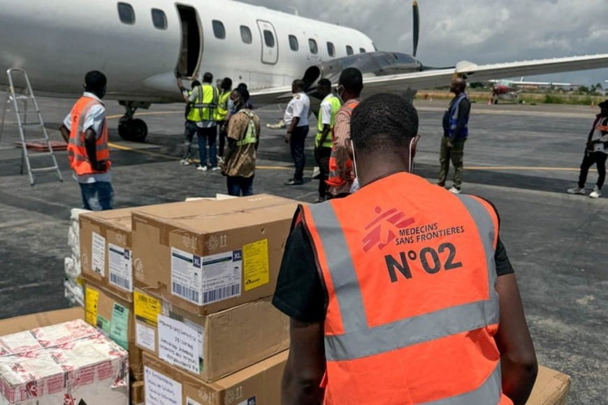 Operativo de Médicos sin Fronteras este martes en Congo.