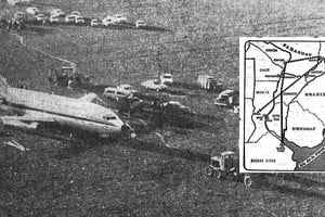 El recorrido del avión secuestrado.