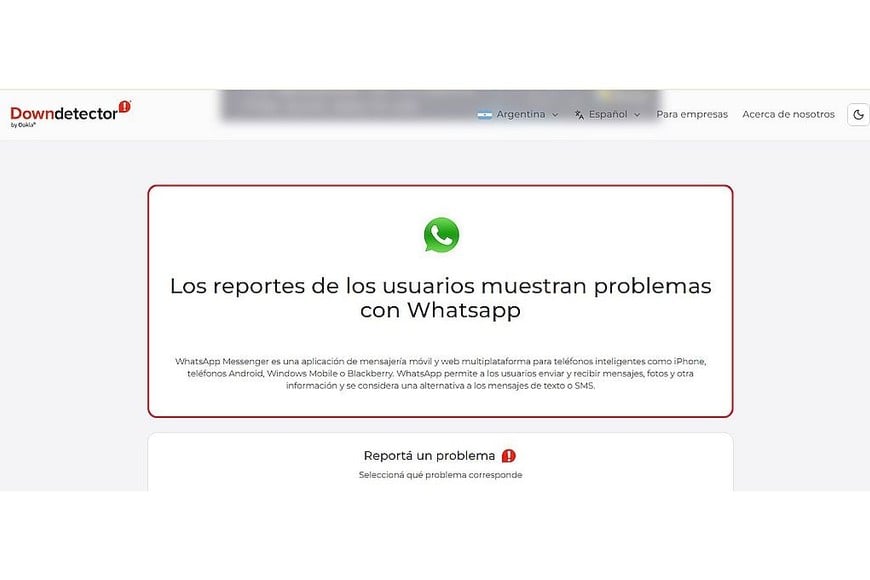 Fuente: downdetector.com.ar