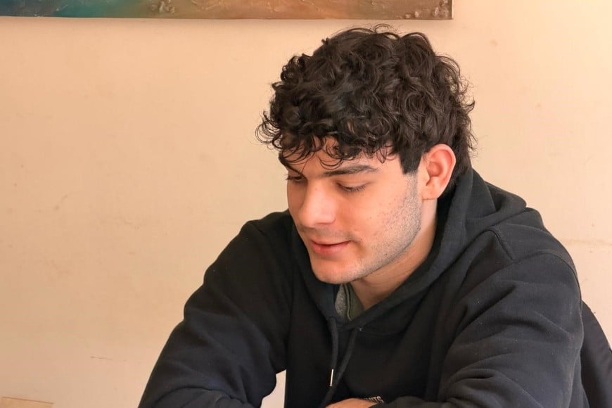 Joaquín Martínez recibió a El Litoral en su hogar.
Delfina Nicola.