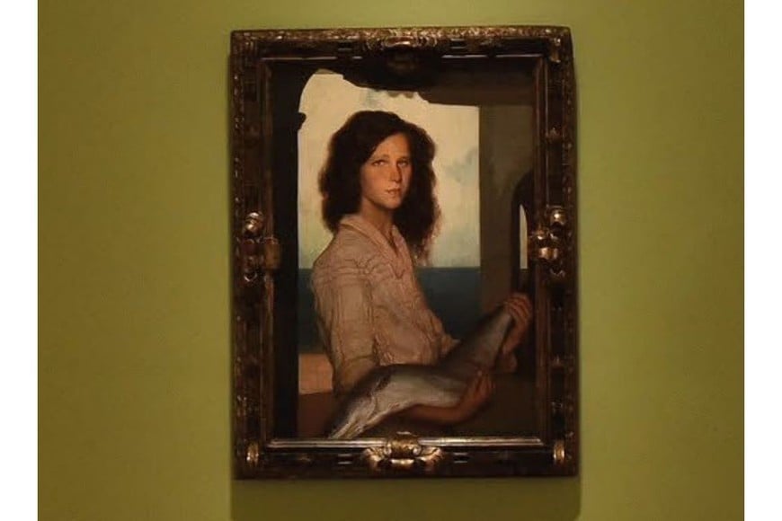 Fernando Álvarez de Sotomayor y Zaragoza, "La pescadora". Foto: Colección Museo Nacional de Arte Decorativo