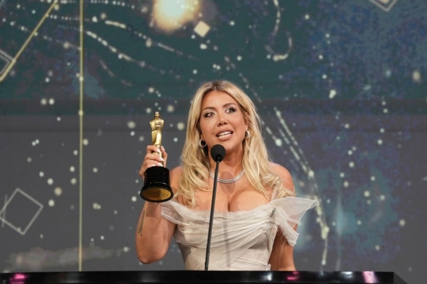 Wanda Nara fue reconocida por su labor en conducción femenina por MasterChef Celebrity.