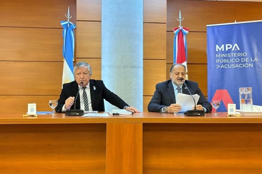 El fiscal regional Rubén Martínez presentó su último informe de gestión.