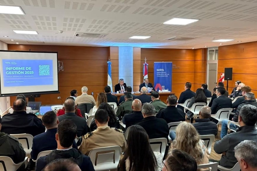 El informe fue brindado en el auditorio de los Tribunales de Reconquista.