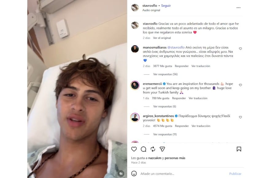 El concursante fue trasladado de urgencia a un centro médico para su atención.