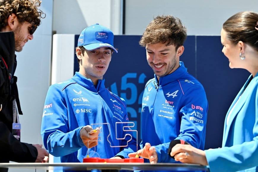 Formula One F1 - Canadian Grand Prix - Circuit Gilles Villeneuve, Montreal, Quebec, Canada - May 21, 2026
Alpine's Franco Colapinto and Alpine's Pierre Gasly ahead of the Canadian Grand Prix REUTERS/Jennifer Gauthier