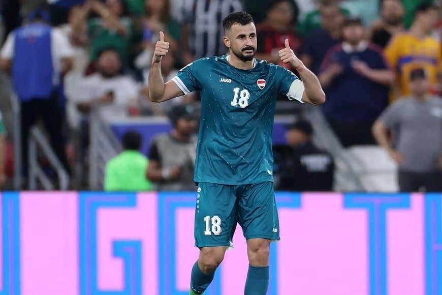 Aymen Hussein es la gran referencia ofensiva del seleccionado iraquí.