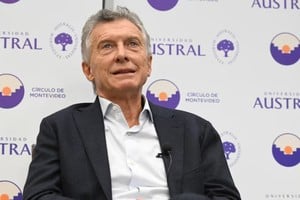 Mauricio Macri este jueves en la Universidad Austral. Crédito: Gentileza Infobae