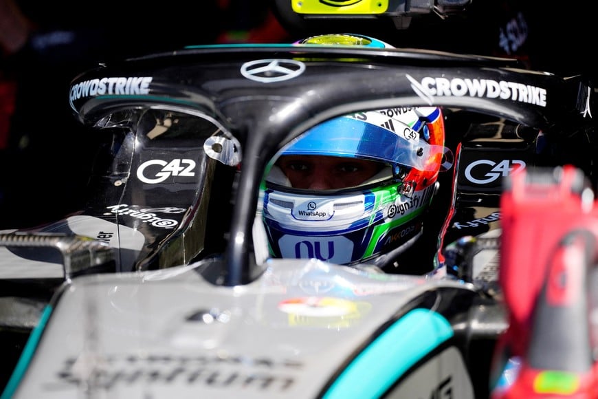 Formula One F1 - Canadian Grand Prix - Circuit Gilles Villeneuve, Montreal, Quebec, Canada - May 22, 2026
Mercedes' Andrea Kimi Antonelli during practice REUTERS/Mathieu Belanger