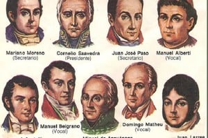 Los hombres del 25 de Mayo de 1810. Conocida como Primera Junta, fue nuestro primer gobierno patrio.