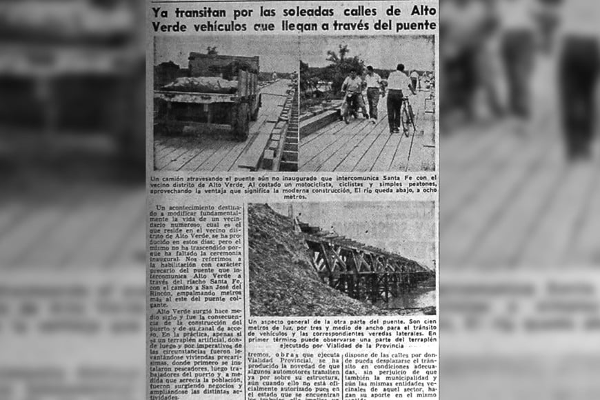 El recorte que anunciaba el tránsito vehicular previo a la inauguración.