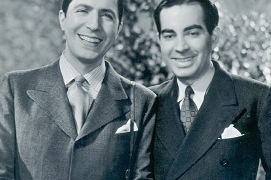 Carlos Gardel y Alfredo Le Pera, compositores de "Volver".