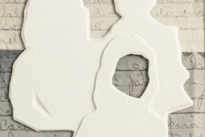 Fragmento de "Arqueología de lo íntimo", obra perteneciente al libro del mismo nombre, de la artista Carla Rotania. Técnica mixta/collage.