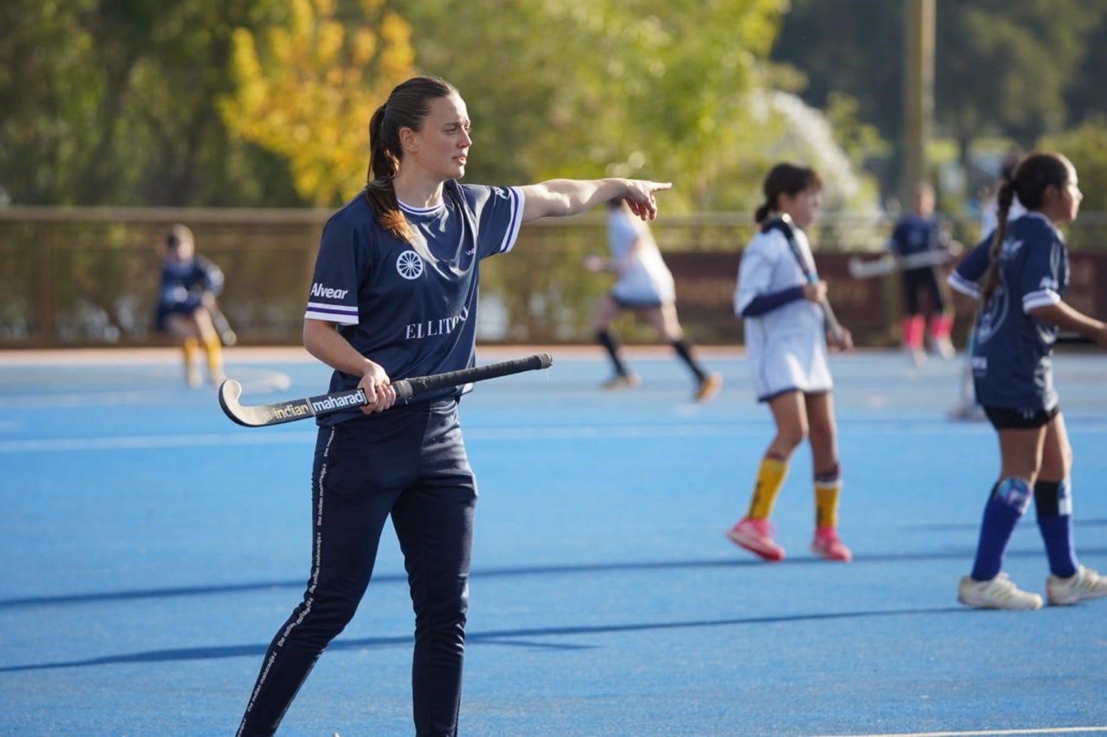 La experiencia permitió a las participantes compartir cancha con una jugadora de Las Leonas.