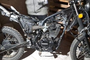 Una de las motos que fue recuperada. Foto: Gentileza
