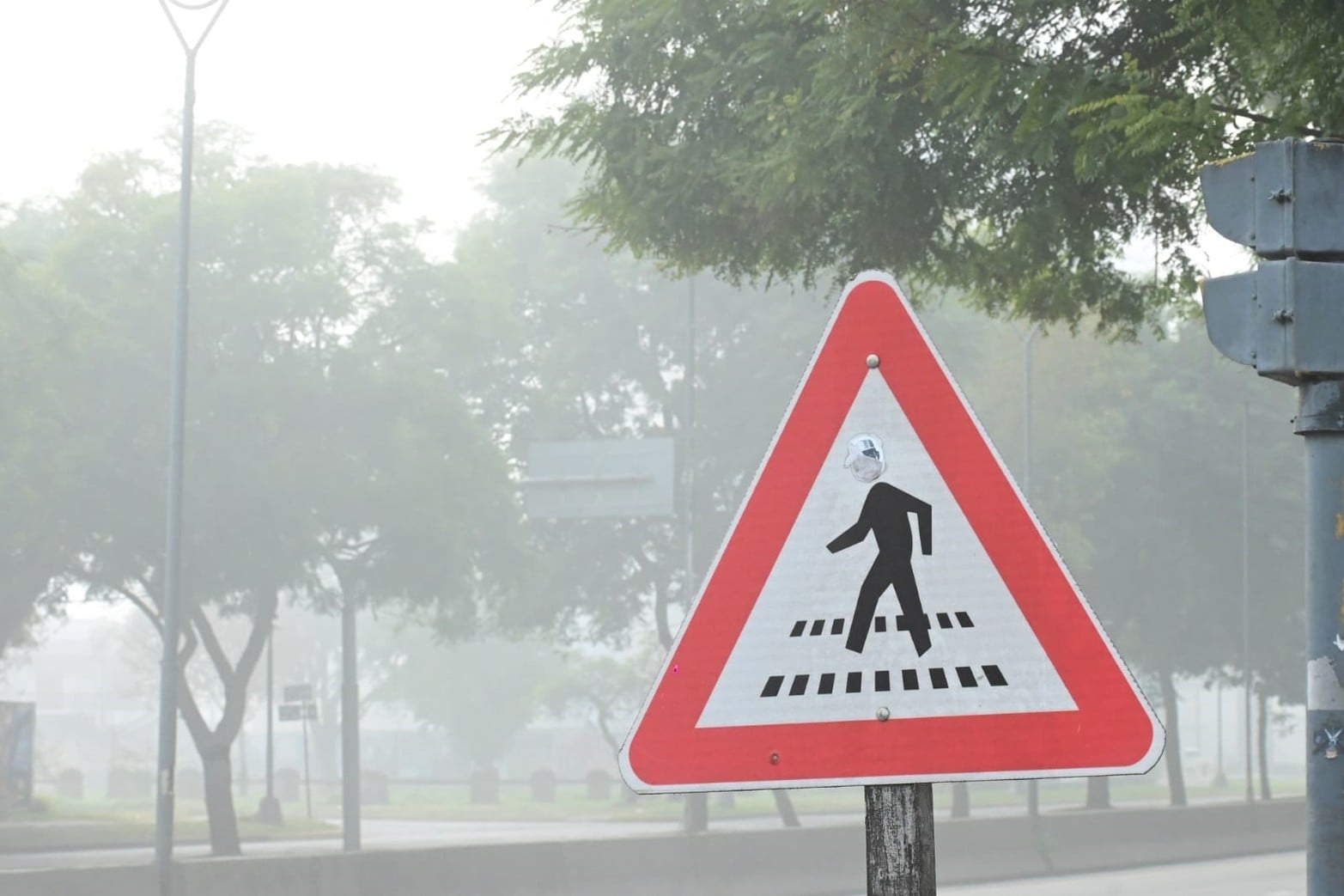 Lunes con neblina en la ciudad de Santa Fe Créditos: Flavio Raina