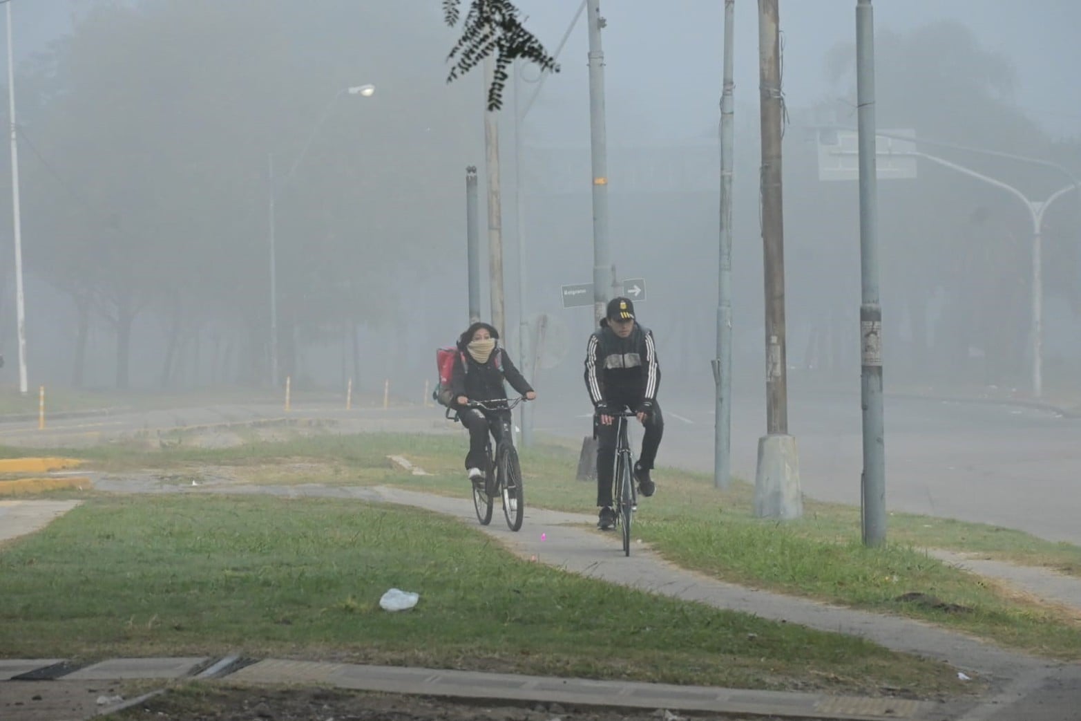 Lunes con neblina en la ciudad de Santa Fe Créditos: Flavio Raina