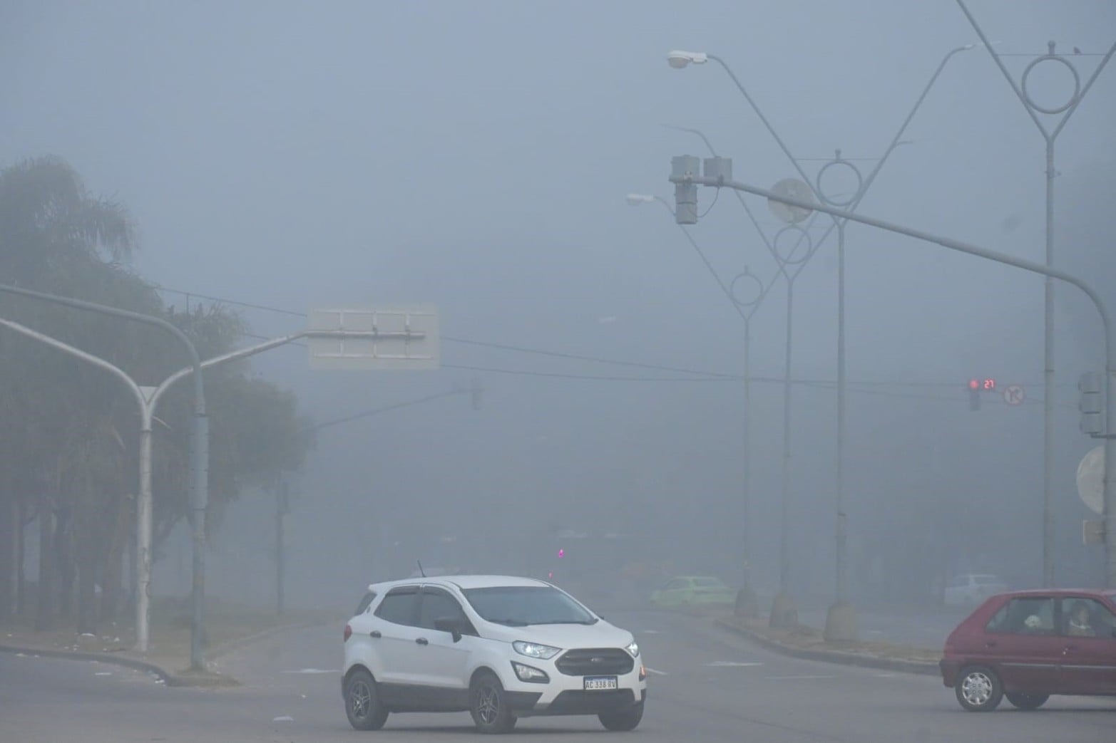 Lunes con neblina en la ciudad de Santa Fe Créditos: Flavio Raina