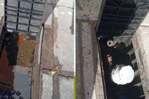 Robo de medidores de agua en barrio Sur. Gentileza