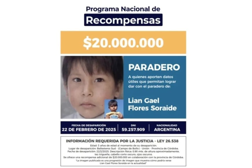 La nueva imagen muestra cómo se vería Lian hoy.