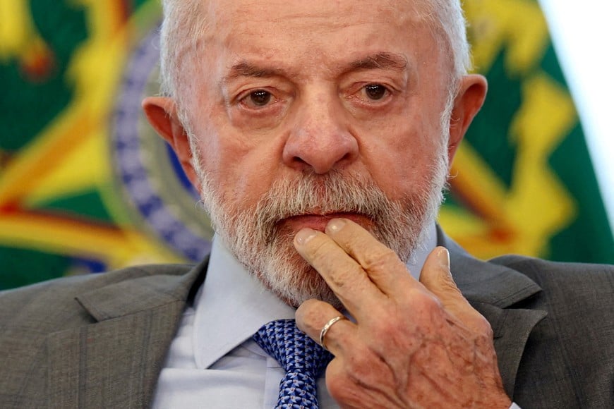 FILE PHOTO: Brazil's President Luiz Inacio Lula da Silva looks on during a ceremony at the Planalto Palace, in Brasilia, Brazil, May 11, 2026. REUTERS/Adriano Machado TPX IMAGES OF THE DAY/File Photo