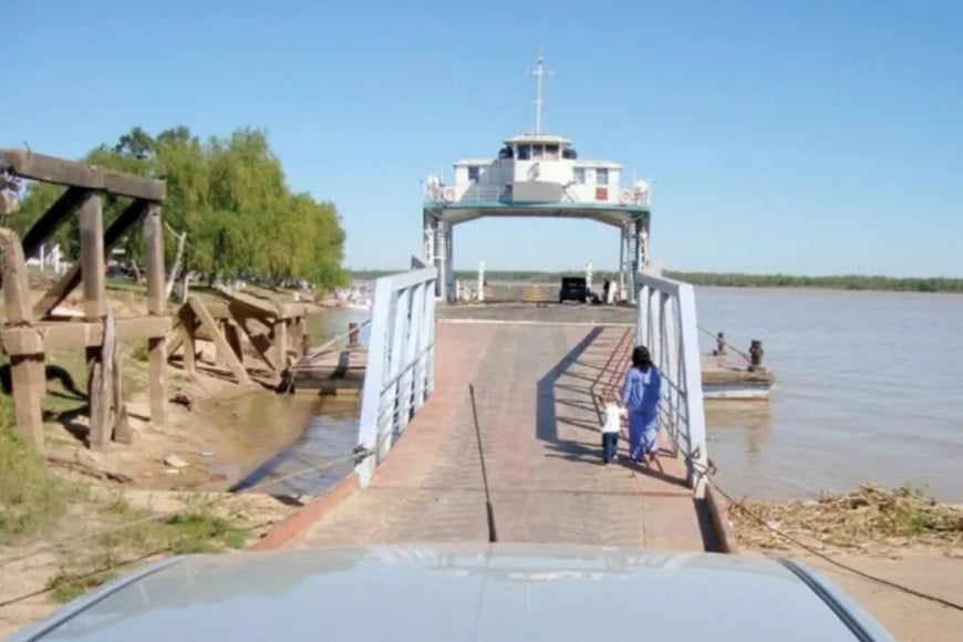 La región busca reactivar el servicio de balsa.