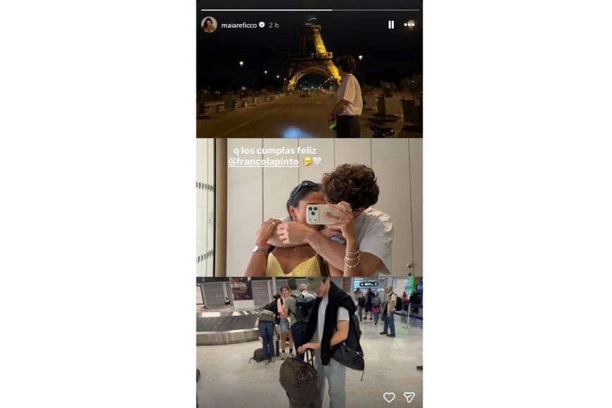 Maia Reficco compartió un saludo íntimo por el cumpleaños del piloto.
