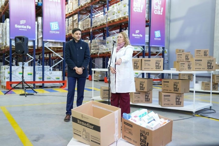 El nuevo sistema logístico sanitario de Funes ya distribuye medicamentos a toda la provincia.