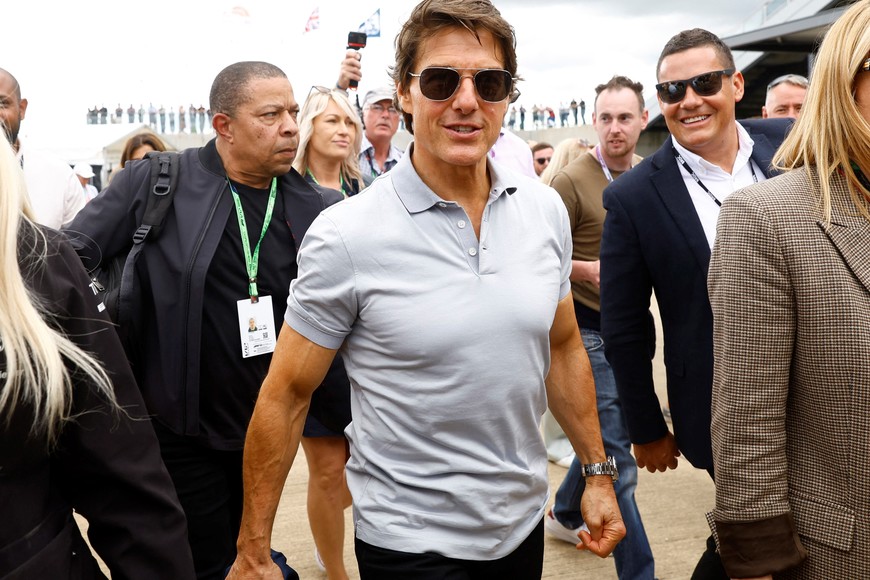 Formula One F1 - British Grand Prix - Silverstone Circuit, Silverstone, Britain - July 3, 2022
Actor Tom Cruise before the race REUTERS/Andrew Boyers