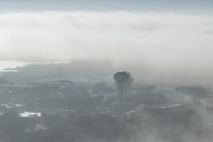 La ciudad de Santa Fe amaneció este jueves con neblina, alta humedad Créditos: Fernanco Nicola