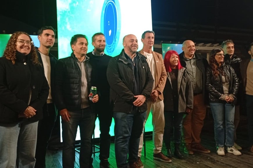 Concejales y directivos de la Liga. Gentileza