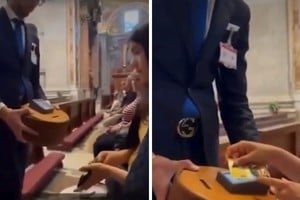 Los fieles ya pueden donar utilizando tarjetas y pagos contactless.